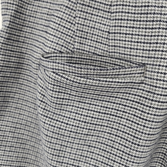 Loft Plaid Pull-On Pants Gray Size 14 - Picture 7 of 10